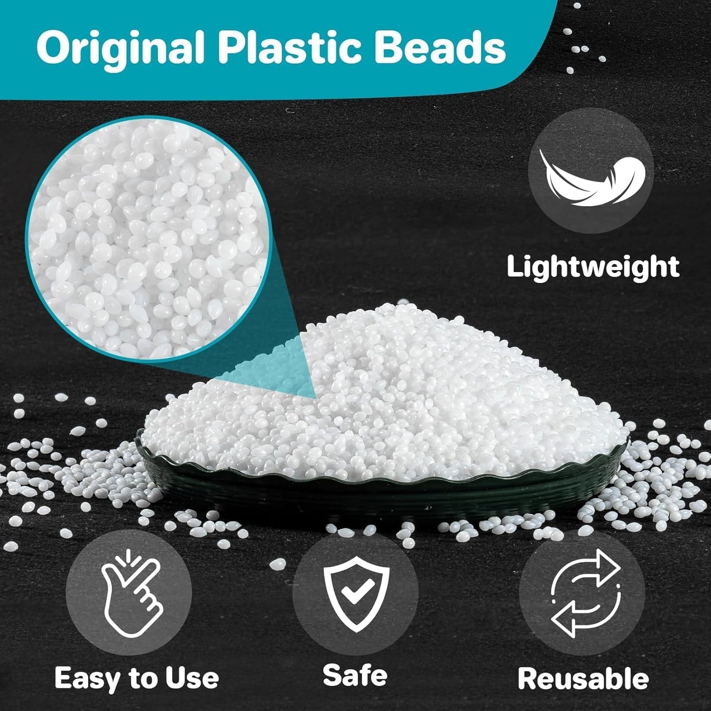 Sukh 10.9oz Moldable False Teeth Beads - Tooth Repair Kit,Repair Thermoplastic Beads,Plastic Pellets for DIY Tooth Filling,Halloween Vampire Teeth Fangs Ideal for Chipped, Cracked