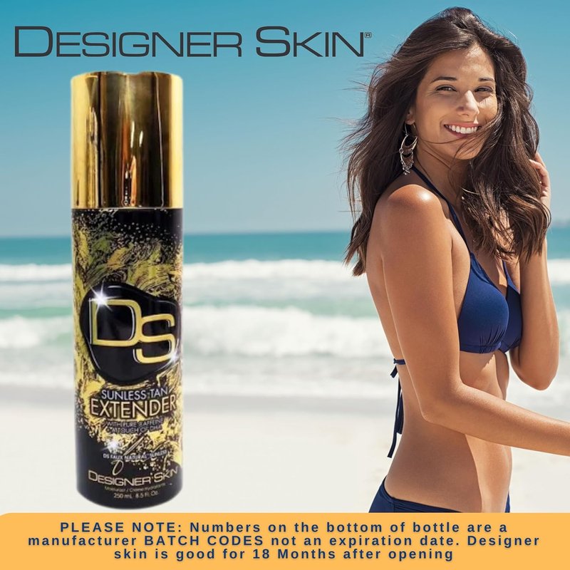Designer Skin Faux Natural Sunless Tan Extender - 8.5 oz | Hydrating Formula for a Flawless Glow