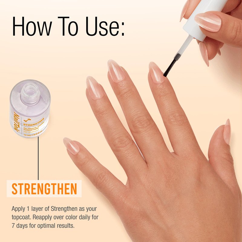 Nail Tek Formula 2 Nail Strengthener Polish – Protein-Enriched Repair Treatment for Soft, Peeling & Weak Nails, Restore Nails Strength, 0.5 fl oz