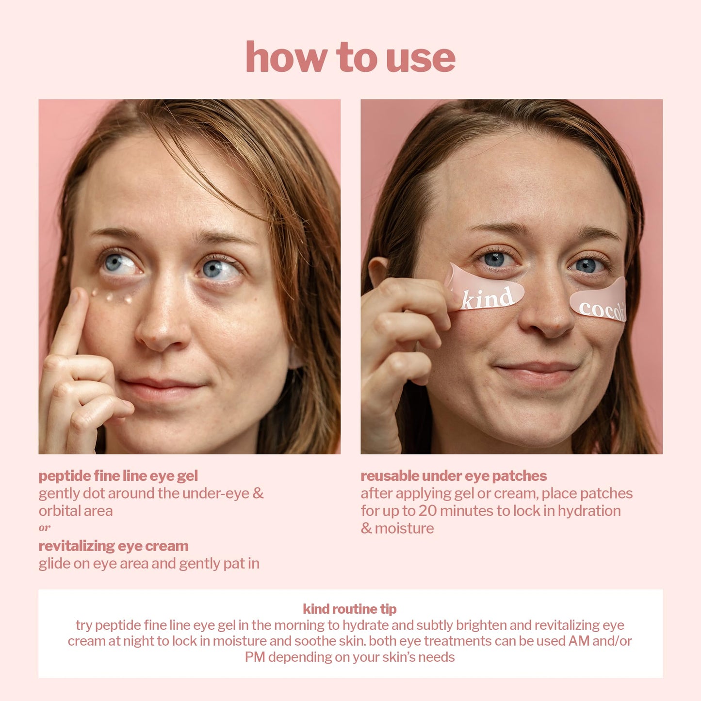 Cocokind Eye Love Kit, Firm Skin and Smooth Fine Lines, Lock in Hydration, Brighten Dark Circles and Remove Under Eye Puffiness