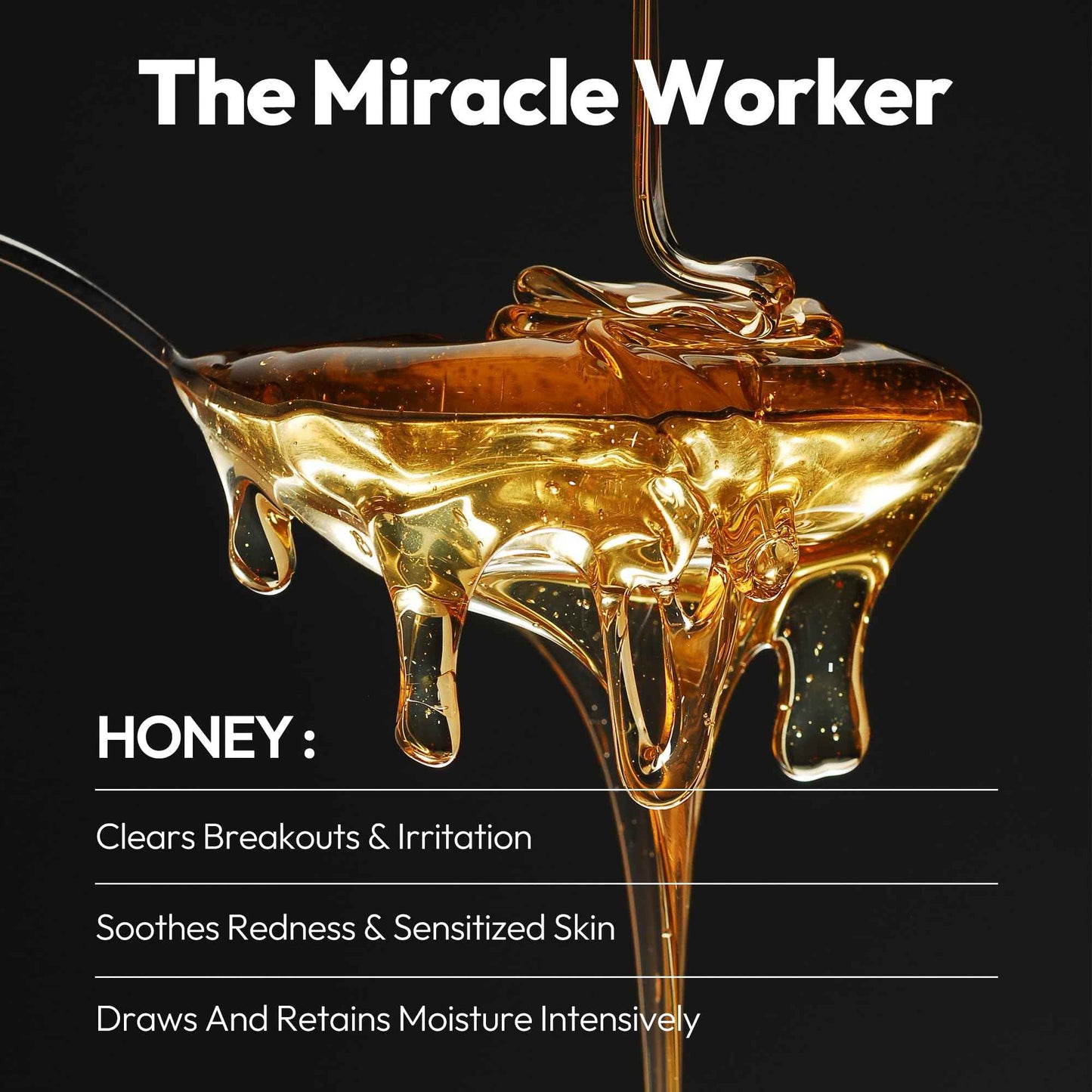 LAPCOS Honey Sheet Mask, Daily Face Mask with Hyaluronic Acid and Antioxidants to Hydrate and Tighten Dry Skin, Korean Beauty Favorite, 5-Pack