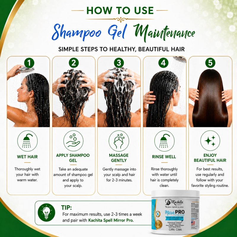 Kachita Spell Shampoo Conditioner for Keratin Treatments Sulfate Free No Paraben K-Shield 16oz