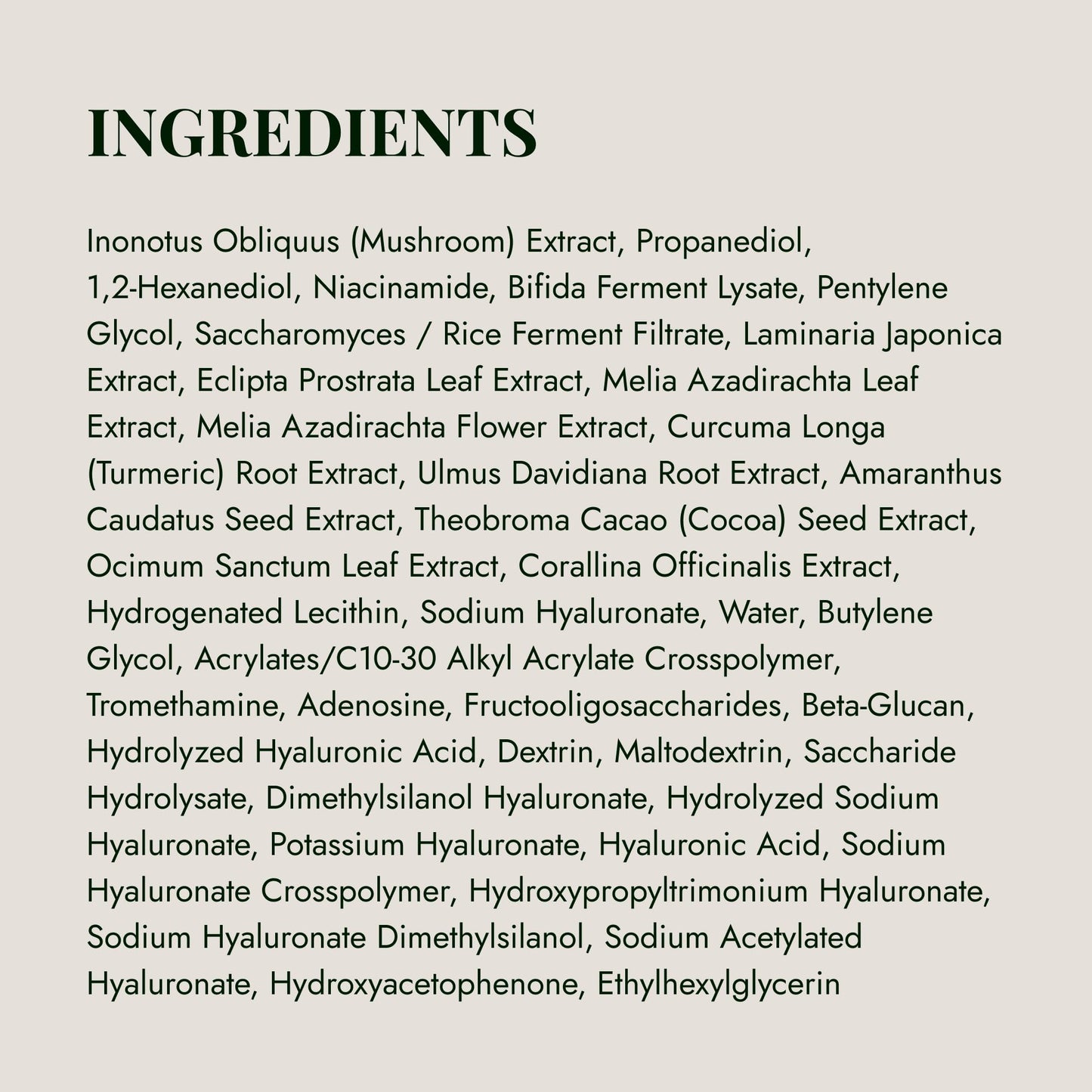 EFILOW Chaga Mushroom Biome Ampoule (1.69 fl.oz) - Pro-aging Adaptogen Serum for Resilience & Vibrant Glow - Vegan Sustainable Skin-Wellness for Sensitive Skin