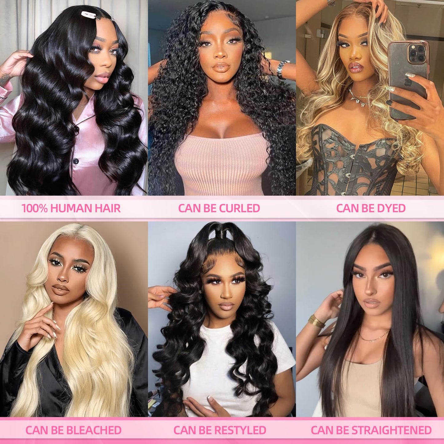 12A Human Hair Bundles - 22 Inch Body Wave Extensions | 100% Unprocessed Real Human Hair in Natural Color