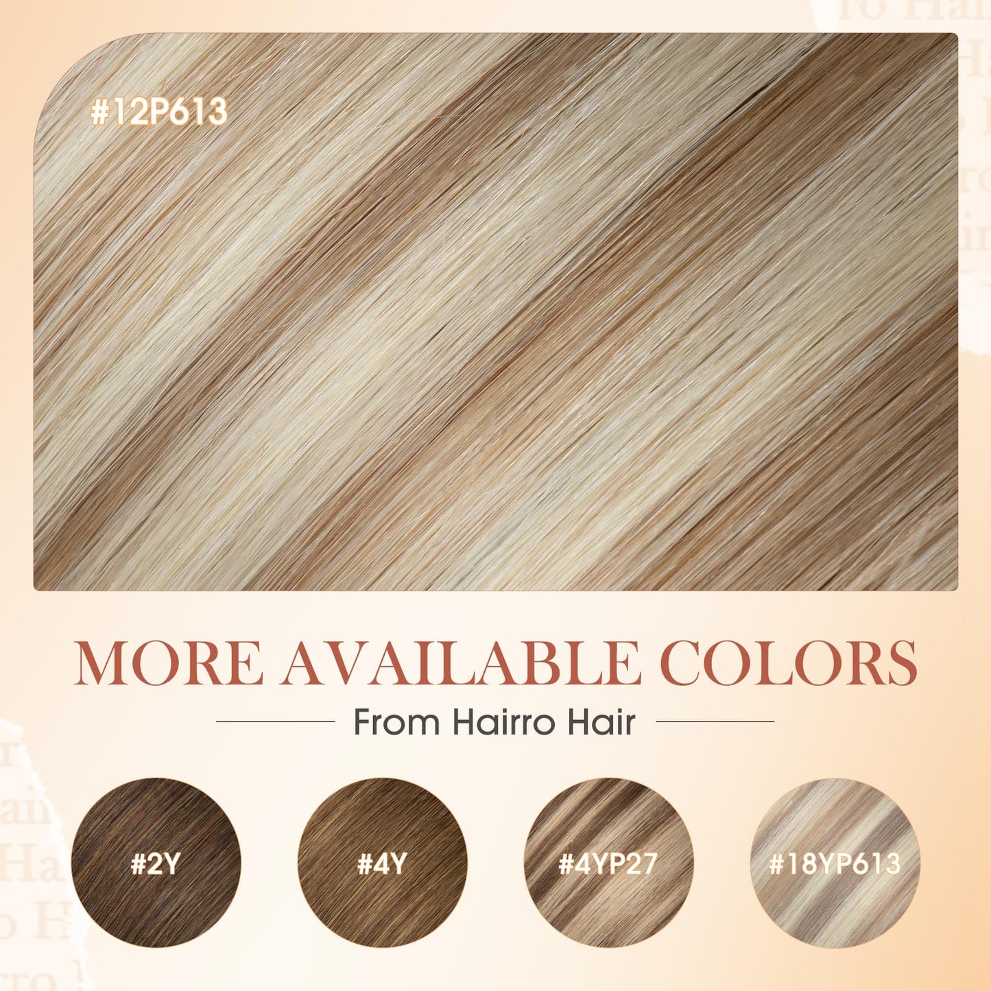Hairro U Tip Human Hair Extensions Micro Ring Keratin Glue U-tip Hot Fusion Remy Hair Balayage Highlight Color 16 inch 50g 50 Strands #12P613 Golden Brown Mix Bleach Blonde
