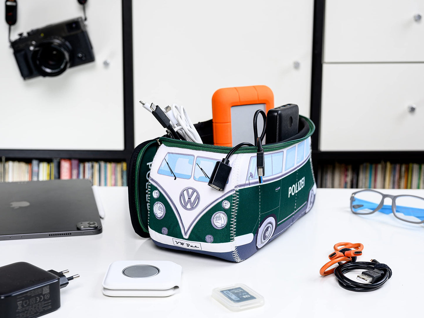 BRISA VW Collection - T1 Bus Camper Toiletry Bag Cosmetic Case