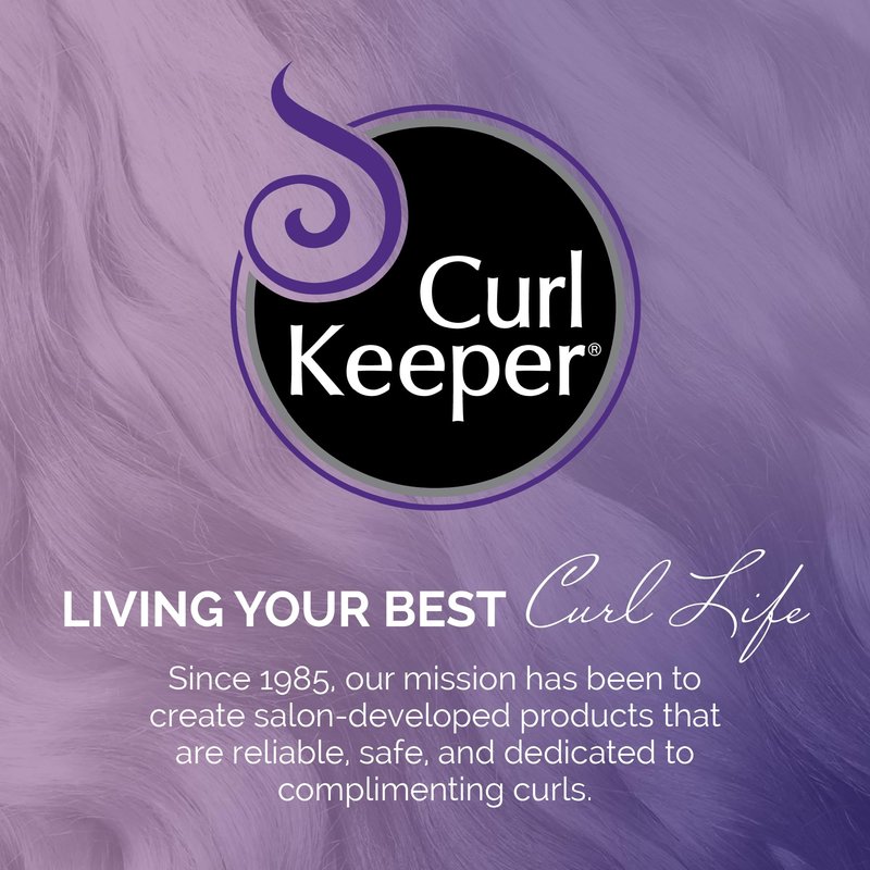 Curl Keeper Treatment Shampoo for Curly Hair, 8 Fl Oz - Daily Hair Shampoo Gently Cleanses & Strengthens All Curl Types - Rebuilds & Restores Damaged Hair - Water Based & Sulfate Free Shampoo