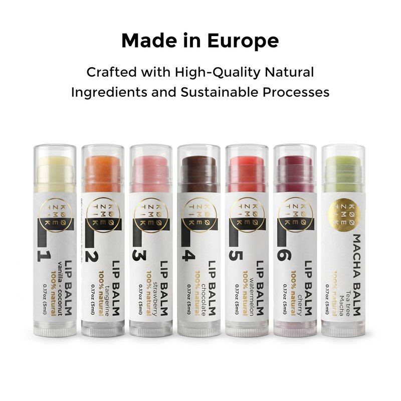 Tangerine Lip Balm | 100% Natural Lip Moisturizing Care with Shea Butter, Cocoa Butter, Beeswax & Almond Oil | Hydrating Repair Formula for Soft, Smooth & Healthy Lips | L2 KØØZMETIK