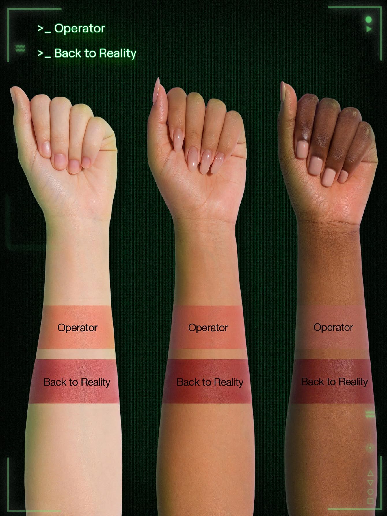 SHEGLAM The Matrix Going Digital Two-Tone Blush Lightweight Buildable Soft Blush for Cheek