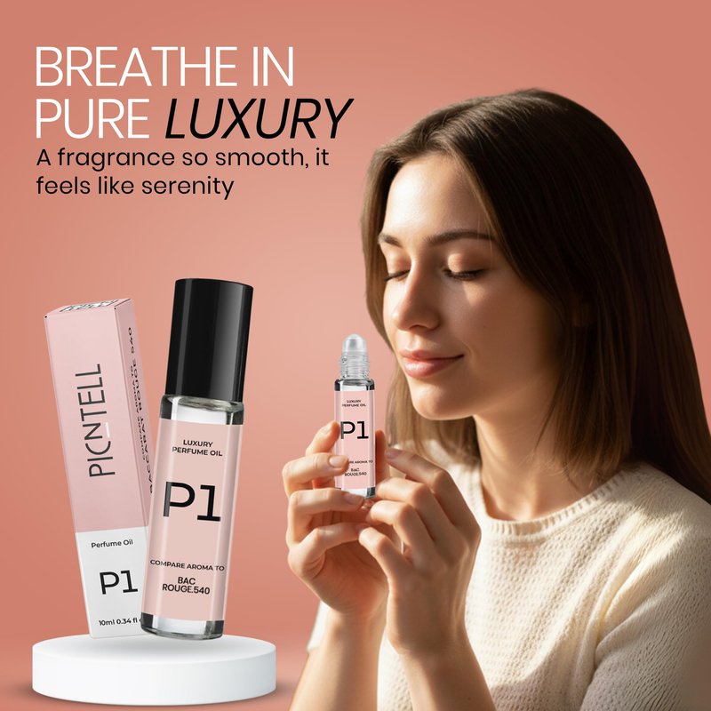 PICNTELL P Series Impression Perfumes for Women – Travel Friendly Roll-on Perfume Oils Based on Iconic Designer & Luxury Scents, Long-Lasting Women’s Fragrances (1 - Pack, (P1))