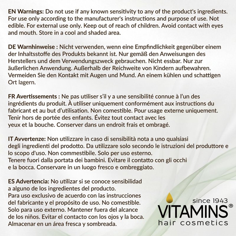 VITAMINS hair cosmetics Keratin Leave In Conditioner for Thin Hair - Lightweight Moisturizer & Hydrating Detangler Cream for Dry Damaged Hair - Frizz Control & Sulfate Free - 8.5 Fl Oz