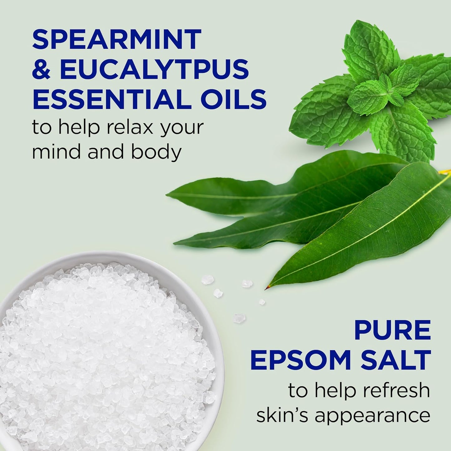 Dr Teal's Foaming Bath Bundle - Pure Epsom Salt for Soothing Sleep & Relaxation | Lavender & Eucalyptus Spearmint (Pack of 6)