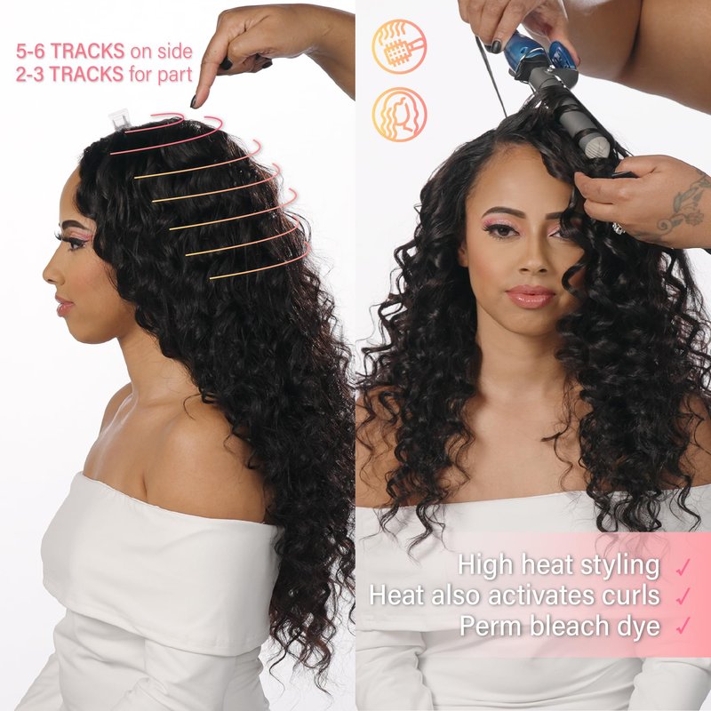 Sensationnel Pearlish bundle human hair - euro body deep pearl conditioned 15a soft remy beauty supply sew in or glue on bundles (10 Inch, NATURAL/BLACK)