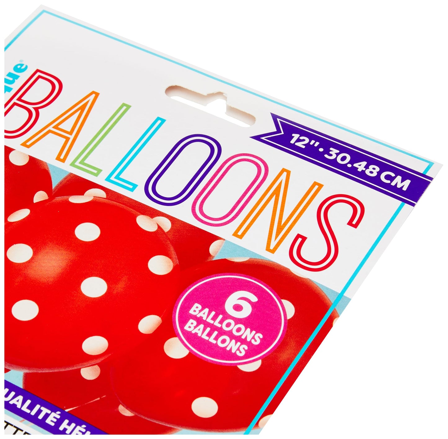 Unique Polka Dots Ruby Red Latex Balloons - 12", Pack of 6 - Unique & Eye-catching Design