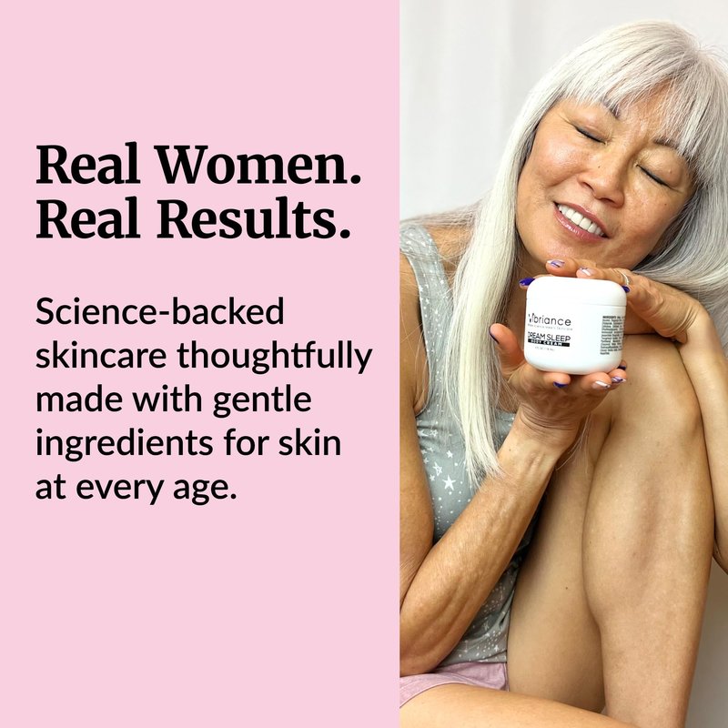 Vibriance Dream Sleep Body Cream, 4 fl oz - Fluffy Full Moisturizer for Dry Skin, Relaxation and Rejuvenation with Therapeutic Ingredients, Soothing Vanilla Aromatics