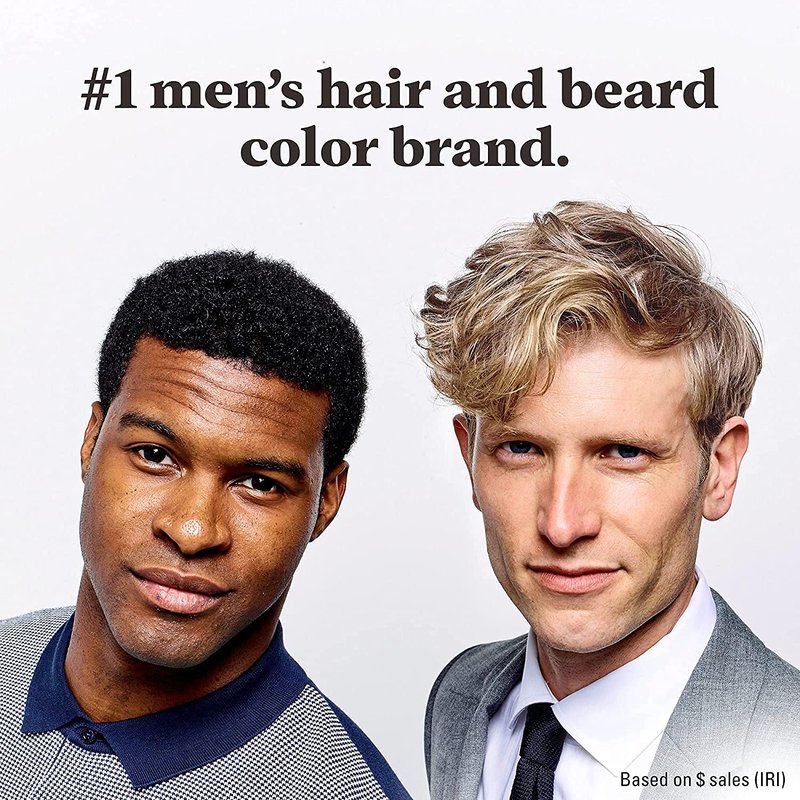 Just For Men Easy Comb-In Color Mens Hair Dye, Easy No Mix Application with Comb Applicator - Medium Brown, A-35, Pack of 3