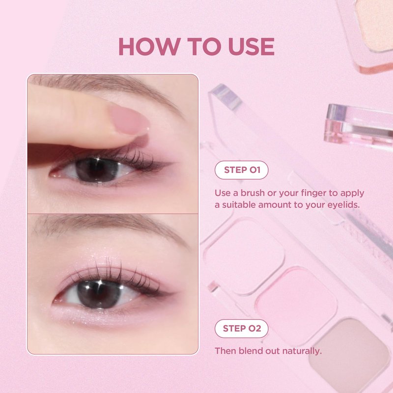 lilybyred Mood It Palette | 4-Shade Korean Eyeshadow Palette, Pre-Matched Personal Tone, Soft Blending, Buildable Coverage, Matte & Shimmer Finish, Daily Wear, Compact Size, 0.10 oz. (04 Attention It)