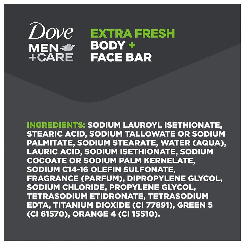 Dove Men+Care 3-in-1 Cleanser Bar - Hydrating Body, Face & Shaving Soap | 3.75 oz, Pack of 12