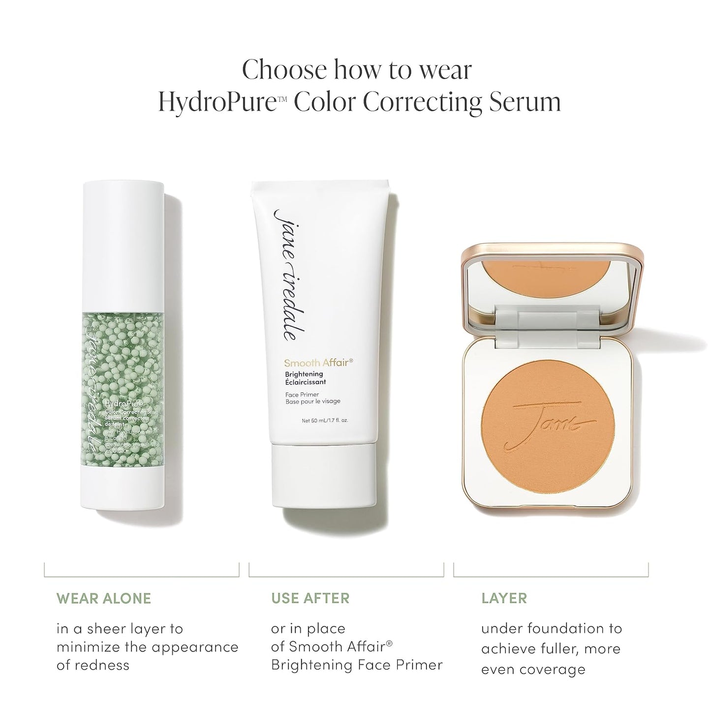 Jane Iredale HydroPure Tinted Serum - Hydrating Sheer-Coverage Formula with Hyaluronic Acid | Plumps, Soothes, Evens Skin Tone