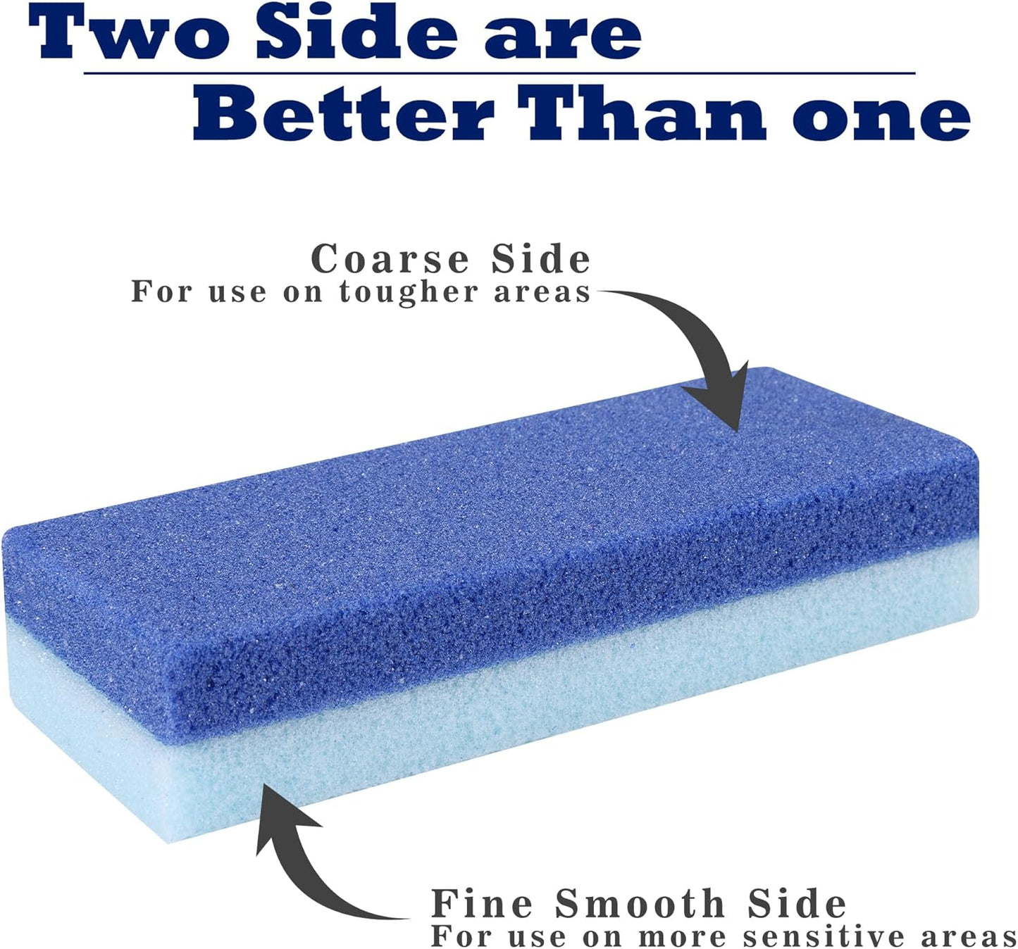 6 Pack Foot Pumice Stone for Feet Callus Remover, EWAGOA Pedicure Tools for Feet, Foot Exfoliator and Foot Scrubber Dead Skin Remover Cracked Heel Repair (6-Blue)