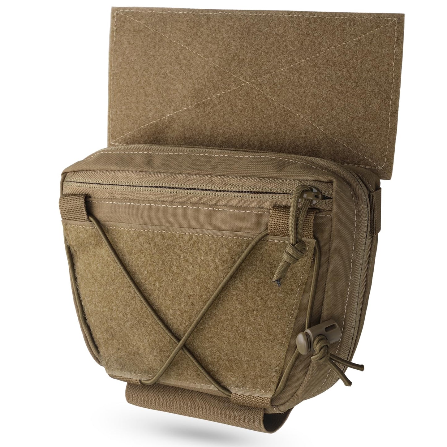 WYNEX Tactical Plate Carrier Drop Pouch Dangler Pouch for Molle Carrier Vest Chest Rig Accessories with Hook Loop Panel
