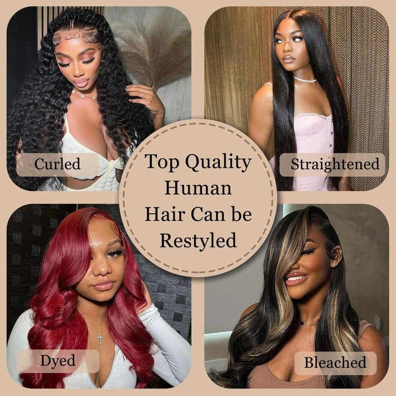 5x5 HD Lace Closure for Woman 16 Inches Body Wave Human Hair Closure Lace Closure 12A Brazilian Human Hair Closure Pre Plucked With Baby Hair Natural Black