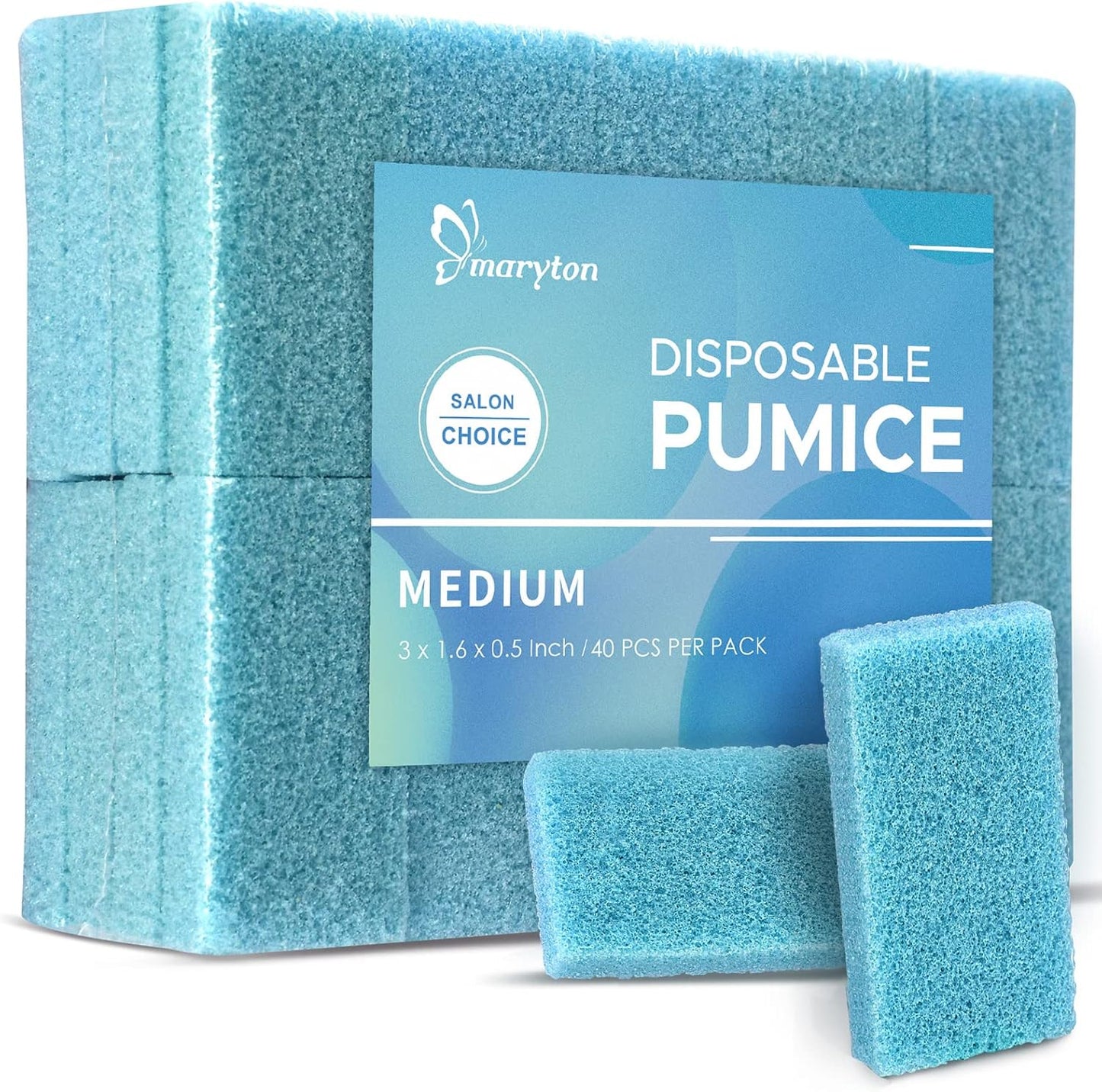 Maryton Natural Pumice Stone for Feet - Lava Foot Exfoliator Scrubber Pedicure Tools, Dead Skin Corn Callus Remover for Feet and Hands, 1 Count