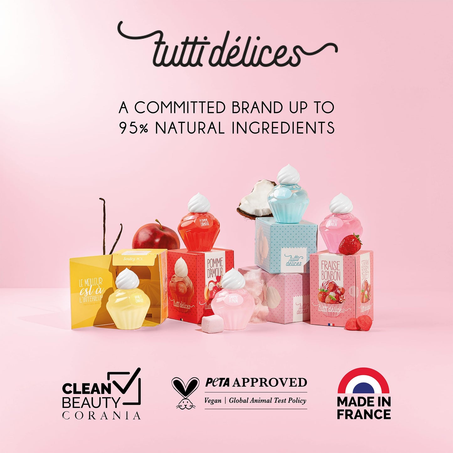 TUTTI DELICES Vanille Chantilly Perfume, Sweet Eau de Toilette, 50ml