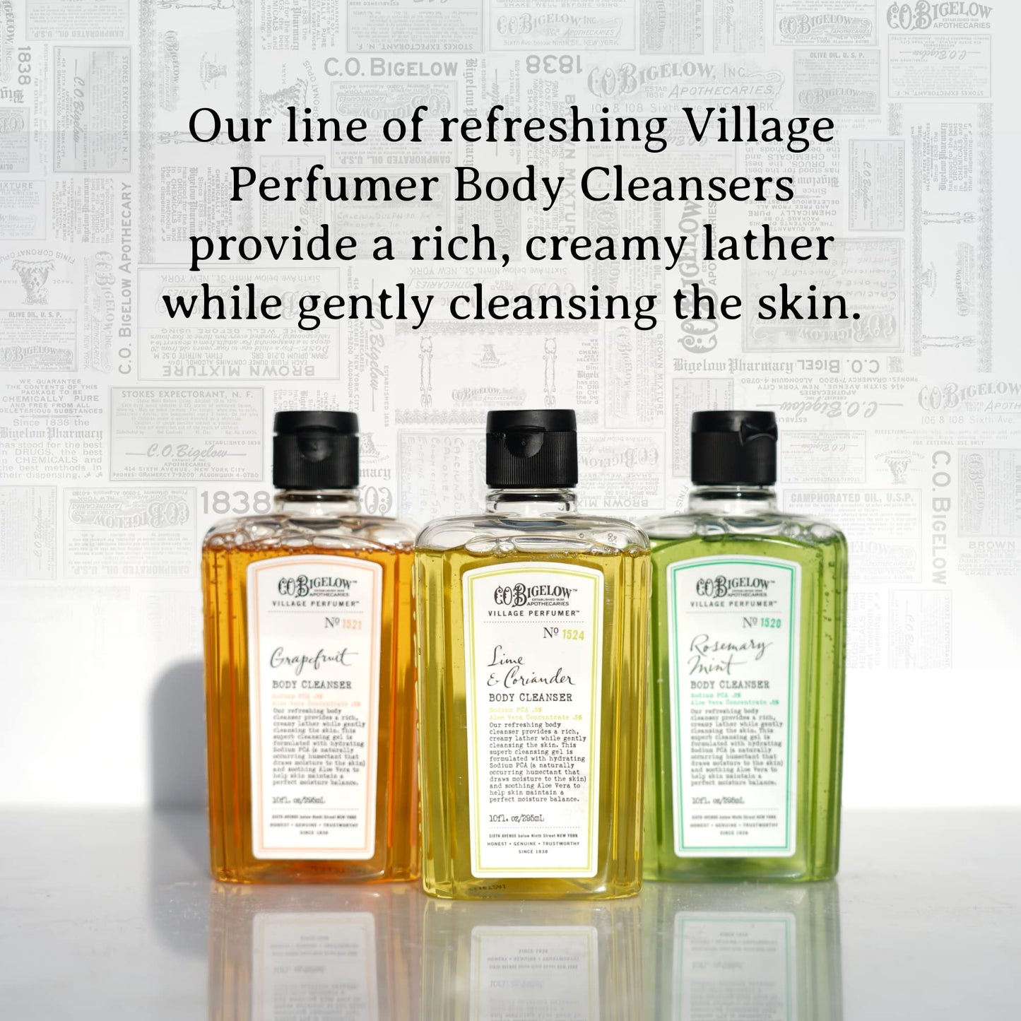 C.O. Bigelow Grapefruit Apothecary Duo Skin Care Gift Set, Body Wash & Body Lotion, Liquid Soap & Moisturizing Lotion, Set of 2, 10 Fl Oz