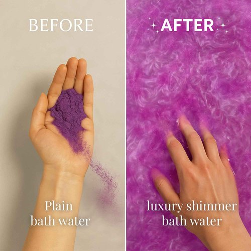 Stsfybaths Purple Lavender Shimmer Bath Bomb in A Bag - Handmade Scented Bath Bombs for Women,Kids and Men - Bulk Bathbomb Fizzies Perfect for Boys and Girls All Ages (Large, Purple)