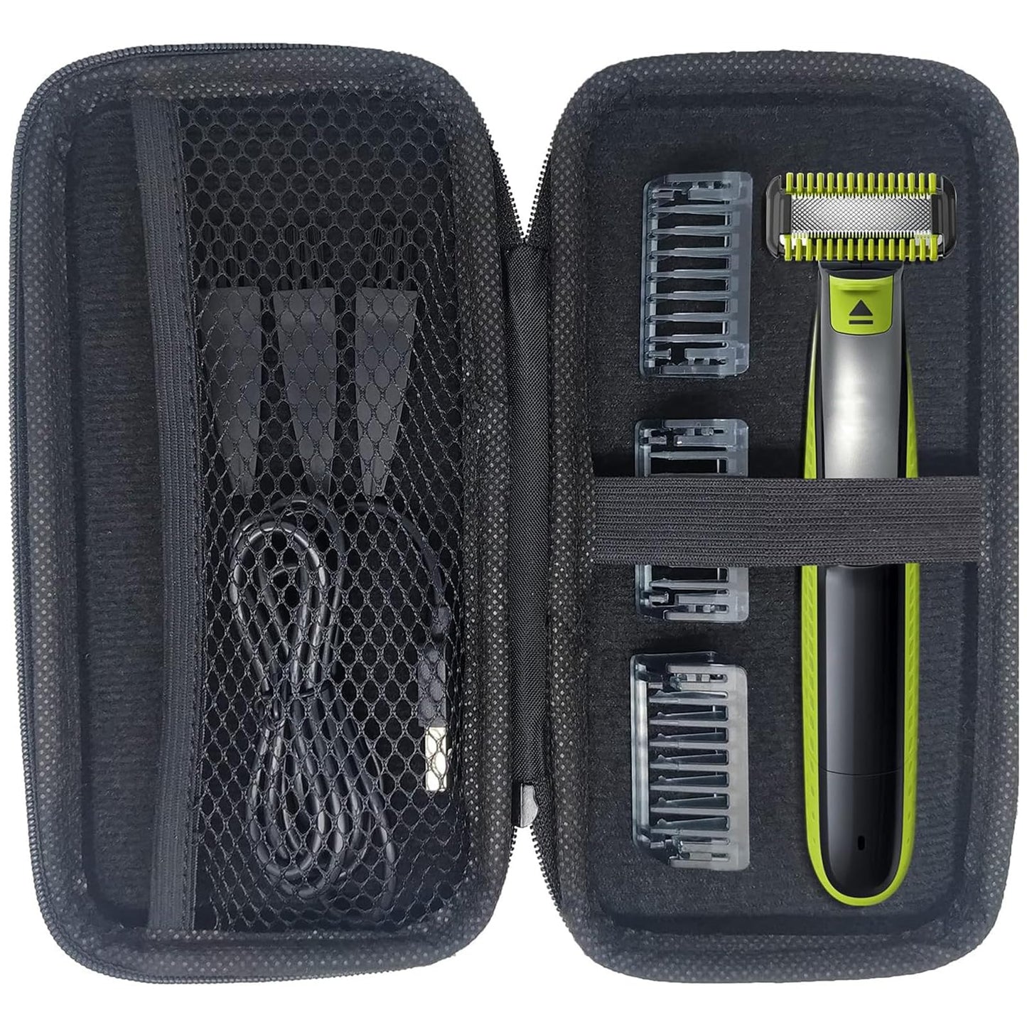 INVODA Electric Shaver Case for Norelco One Shaver Blade Razor Case Showerproof Body Hair Trimmer and Groomer for Men Storage Box EVA Protective Shaver Hard Case