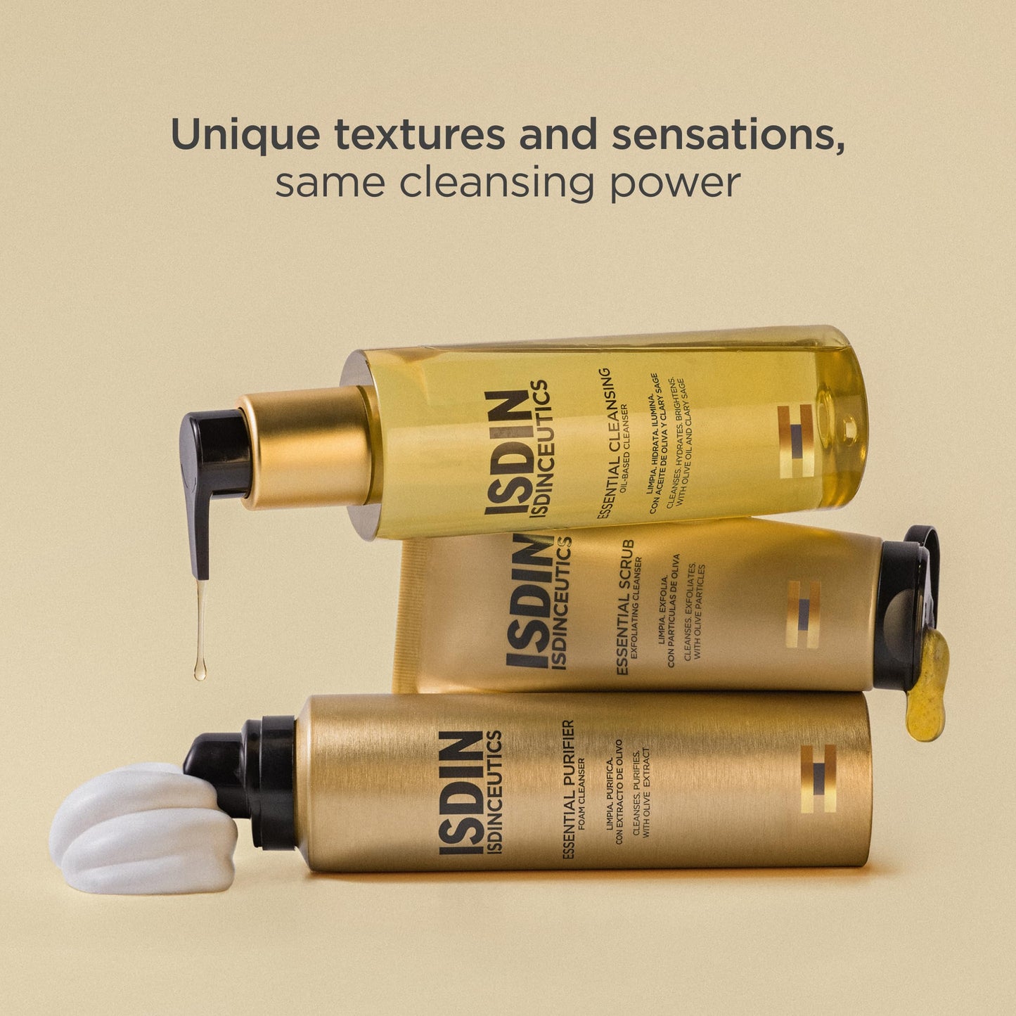 ISDIN Isdinceutics Essential Scrub, Daily Cleansing Gel with Gentle Exfoliating Particles, 100g