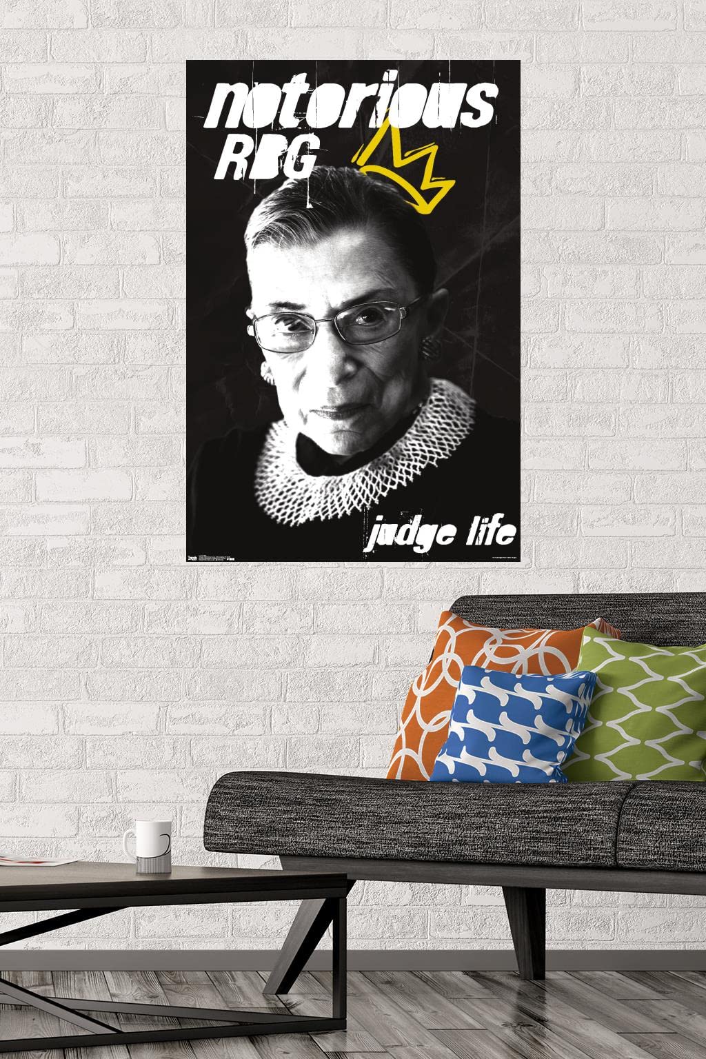 Trends International Ruth Bader Ginsburg (RBG) Wall Poster, 22.375" x 34", Unframed Version