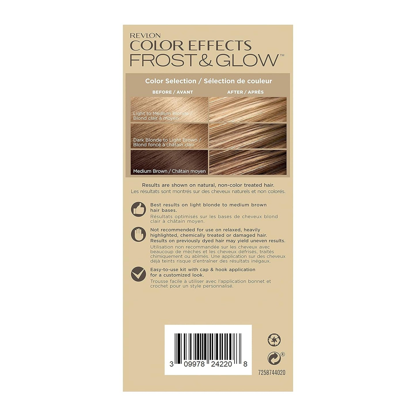 Revlon Color Effects Highlighting Kit, Permanent Hair Dye, For Balayage, Frosting, & Ombre Styling, Ammonia & Paraben Free, 20 Blonde, 8 Oz (Pack of 1)