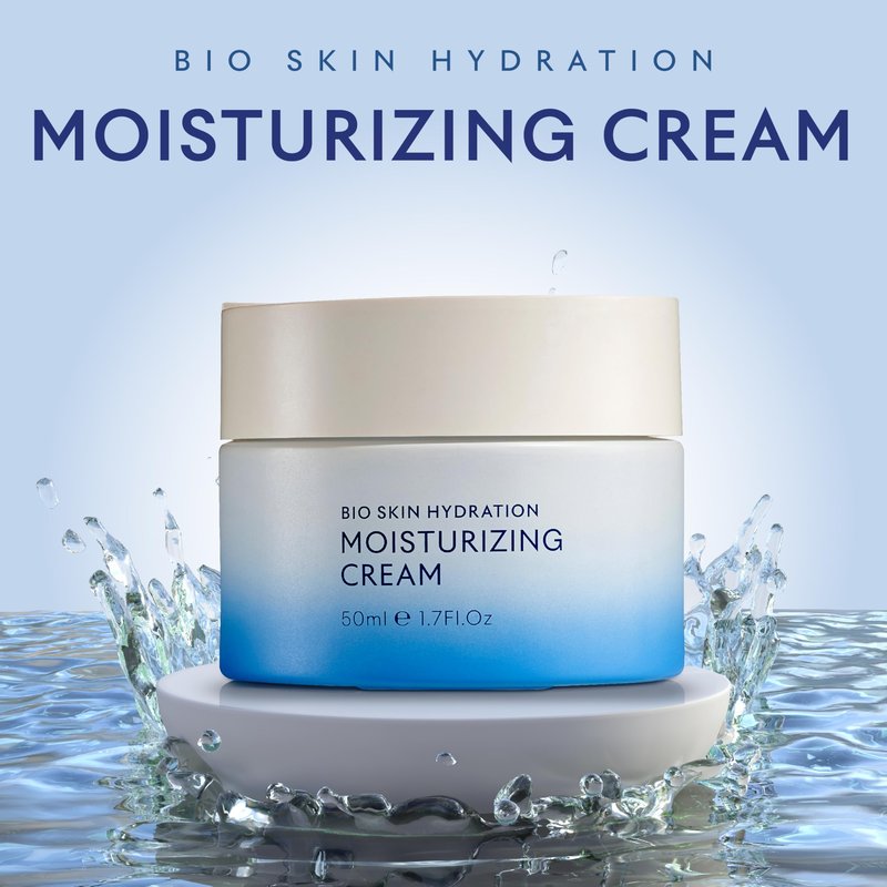 SEACRET Bio Skin Hydration Face Moisturizer - Fermented Dead Sea Algae Gel-Cream, Niacinamide & Hyaluronic Acid, 24 Hour Hydration, Barrier Support, Vegan, Silicone-Free, 1.7 fl oz