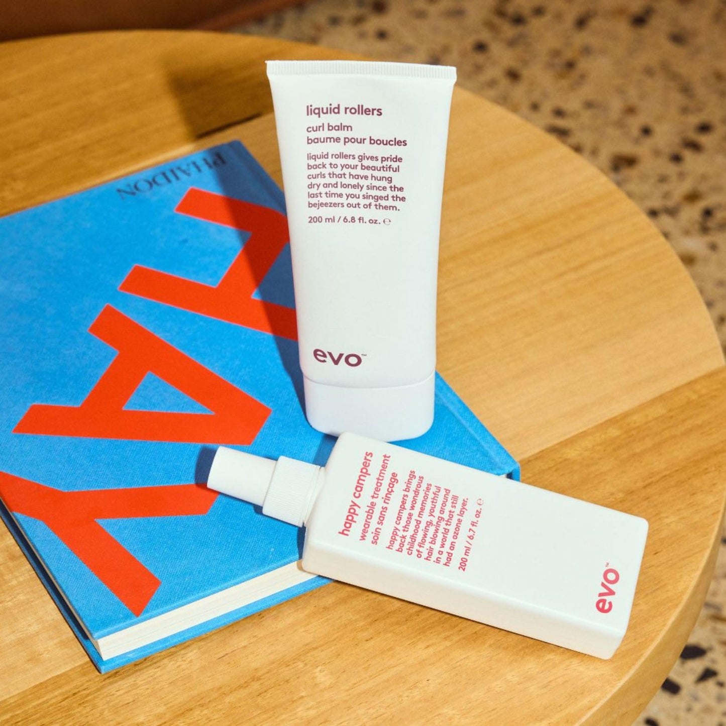 EVO Happy Campers Wearable Treatment - Daily Hair Treatment to Strengthen and Protect - Reduces Frizz and Provides UV Protection - 200ml / 6.8oz