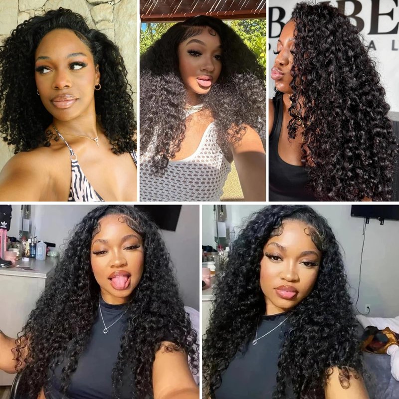 Burmese Curly Bundles Human Hair 18 Inch One BundlesBrazilian Virgin Hair Bundle Quick Weave for Women Water Wave with Spiral Curly End Natural Black Hair Extensions