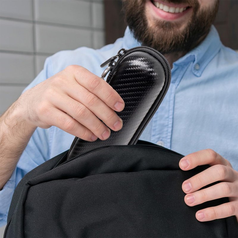 Nincha Compact Travel Trimmer Case for Philips Hybrid Electric Trimmer and Shaver, Face + Body Groomer QP2724/90, QP2834/70, QP1924/70, QP6531/70, QP4631/90, Hard Carrying Case, Black