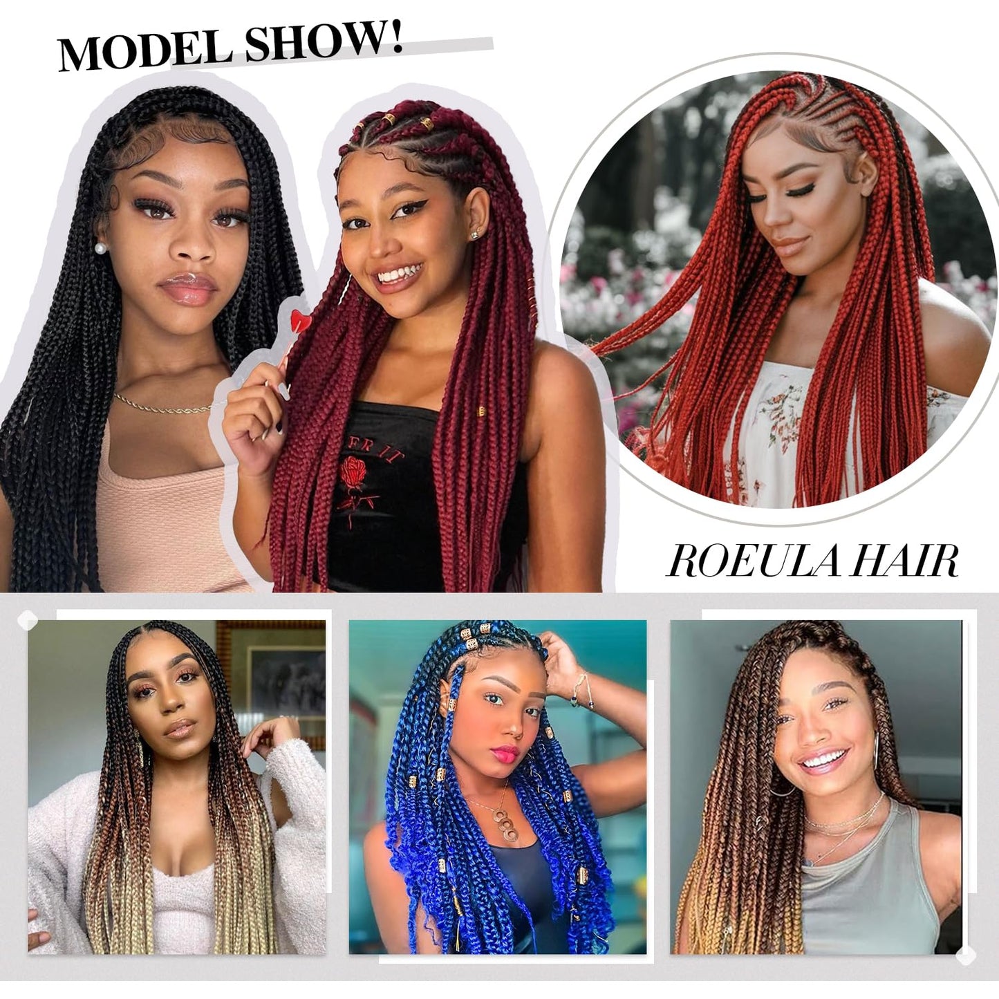 Pre-Stretched Braiding Hair - 20 Inch Medium Brown Synthetic Braids | 8 Packs for Easy Styling