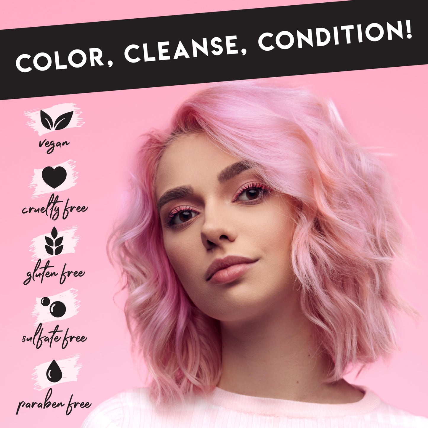 Color Lux Color Cleansing Conditioner, Blush, 3-in-1 Color Depositing Formula, Vegan, Sulfate-Free, Paraben-Free, 8.25 oz