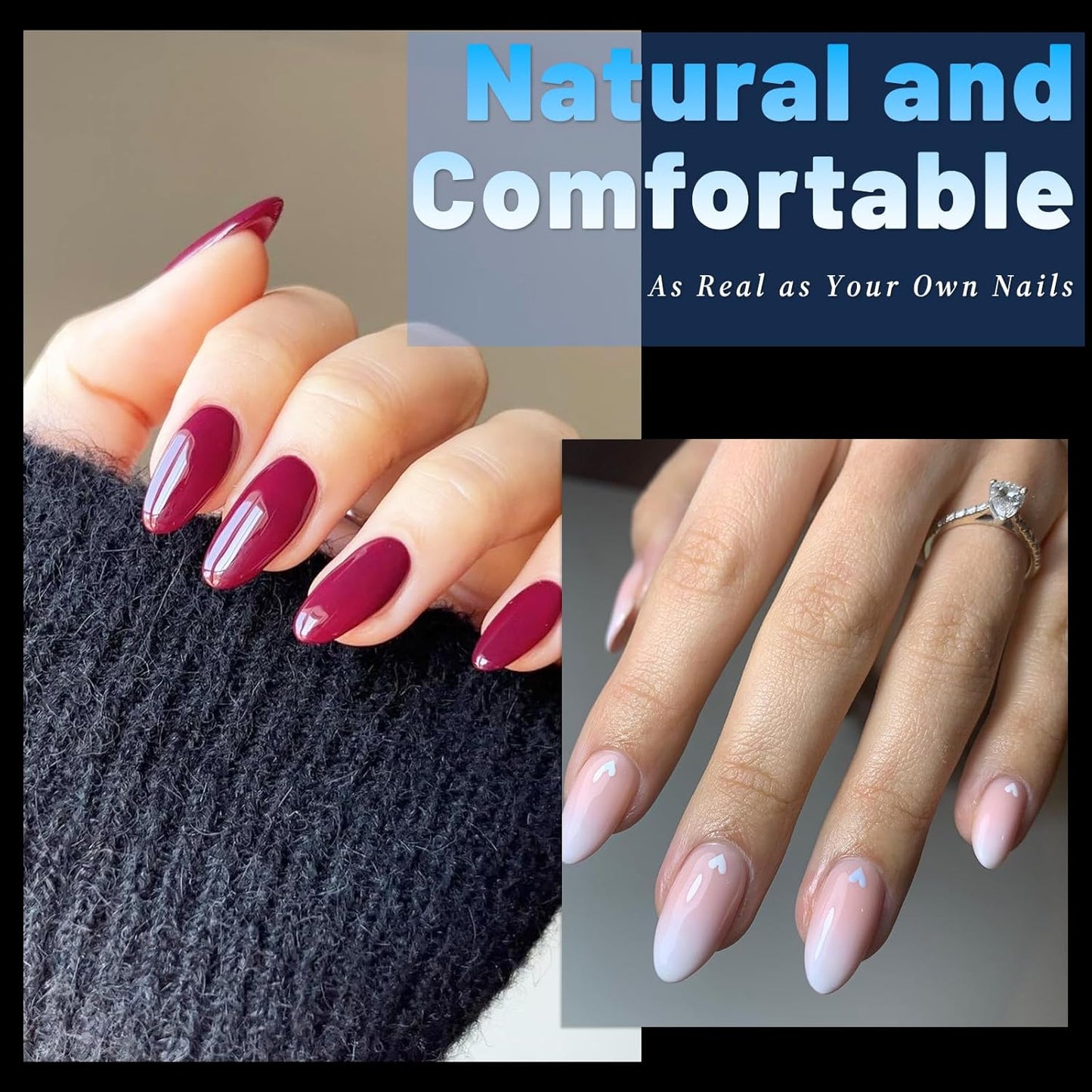 240pc Square Gel Nail Tips Medium Fake Nails for Press on Nails Clear Acrylic Nails Tips, 12 Size Full Cover Nail tips Square Soft Gel Nail Tips False Nails Extension Artificial Fingernails