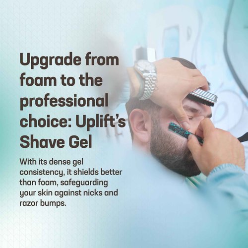 Uplift Provisions Clear Shaving Gel for Men & Women - Infused with Plant Extracts for an Ultra-Smooth Shave, Leaving Skin Hydrated, Velvety Soft, and Free from Redness and Irritation, 5 oz.