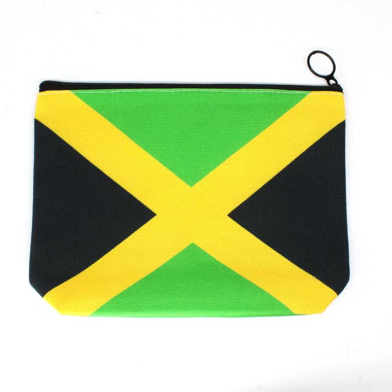 VOARYISA Canvas Makeup Bag Travel Toiletry Bag Makeup Bag for Women Girls Jamaica Flag Reggae(Jamaican-10PCS)