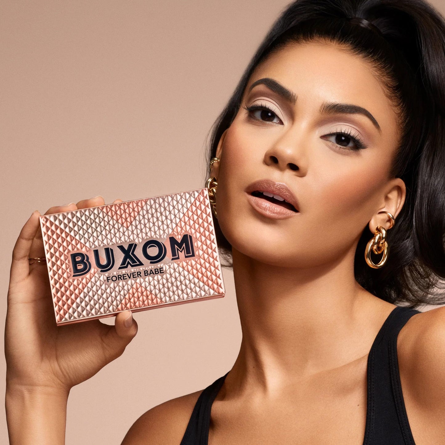 BUXOM Makeup Eyeshadow Palette, High-Pigment Shades, Primer-Infused for Long-Lasting Wear, Blendable Matte, Shimmer & Satin Finishes, Talc-Free, Cruelty-Free, Iconic Nudes