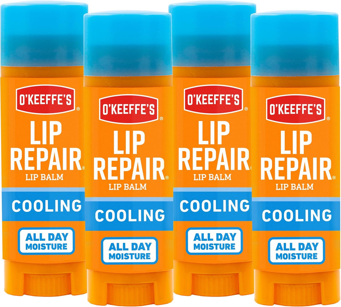 O'Keeffe's Lip Repair Lip Balm With Cooling Relief for Dry, Cracked Lips - Stick (2 Pack) - Moisturizer for Very Dry Lips