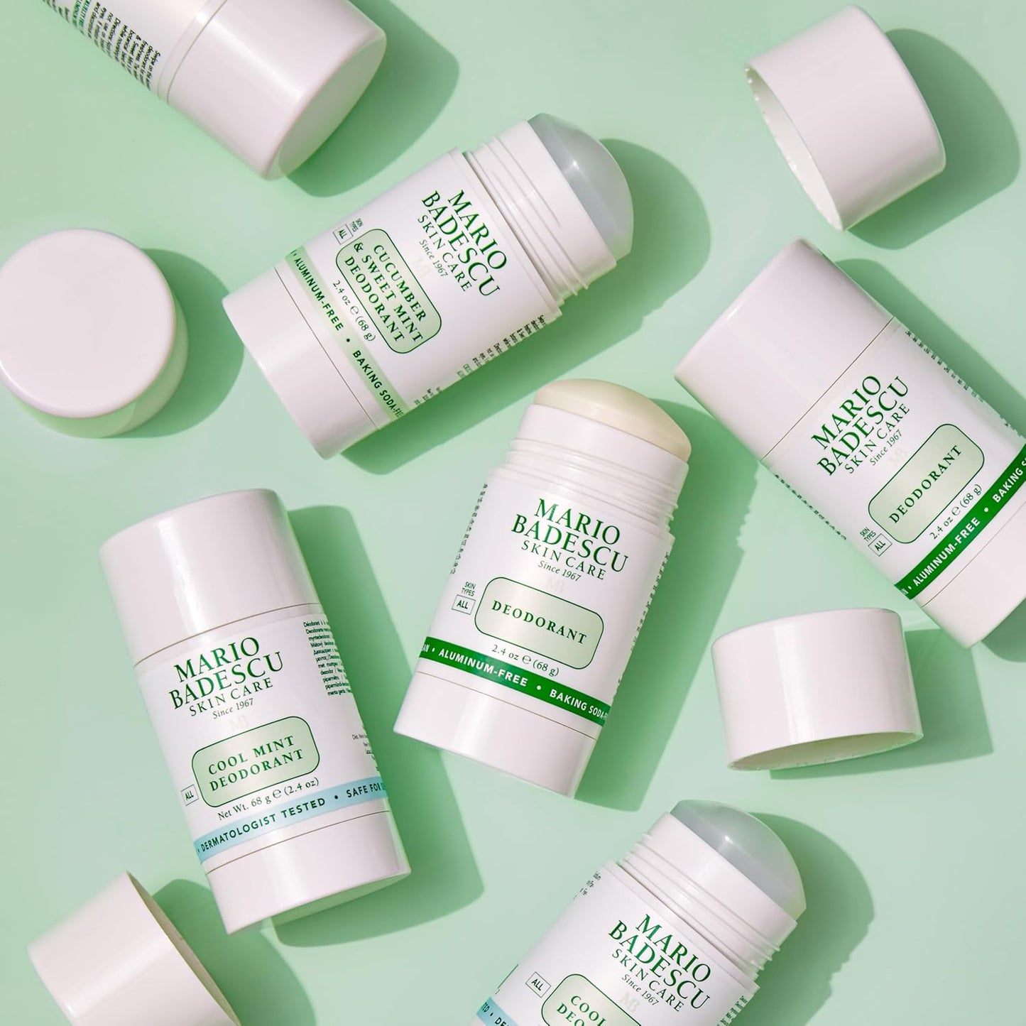 Mario Badescu Aluminum-Free Deodorant - Baking Soda & Paraben-Free | All-Day Odor Protection for Men & Women