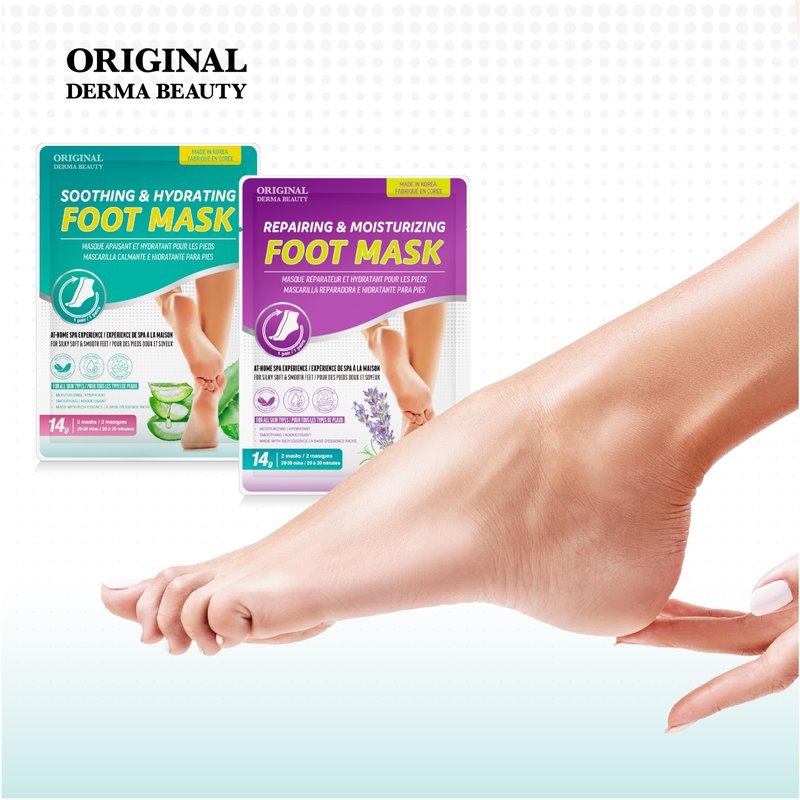Innerest Original Derma Beauty 24 pairs Moisturizing Foot Mask Foot Spa Foot care (Aloe & Lavender)