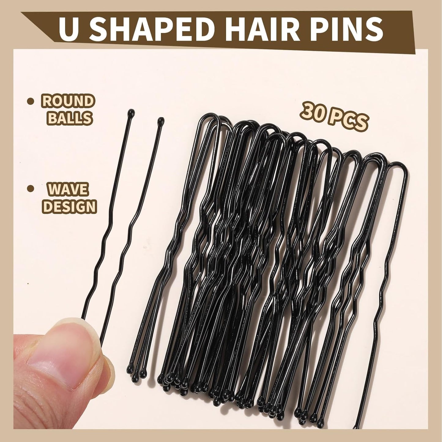 YGDZ Dance Hair Accessories Kit - Invisible Hair Net & Pins for Ballet Buns, Brown
