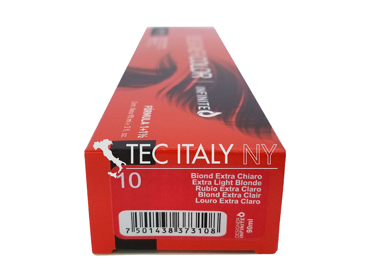 Tec Italy Designer Color Infinite - Naturales/Naturals Hair Color Tube - 3 oz (#10 - Extra Light Blonde)