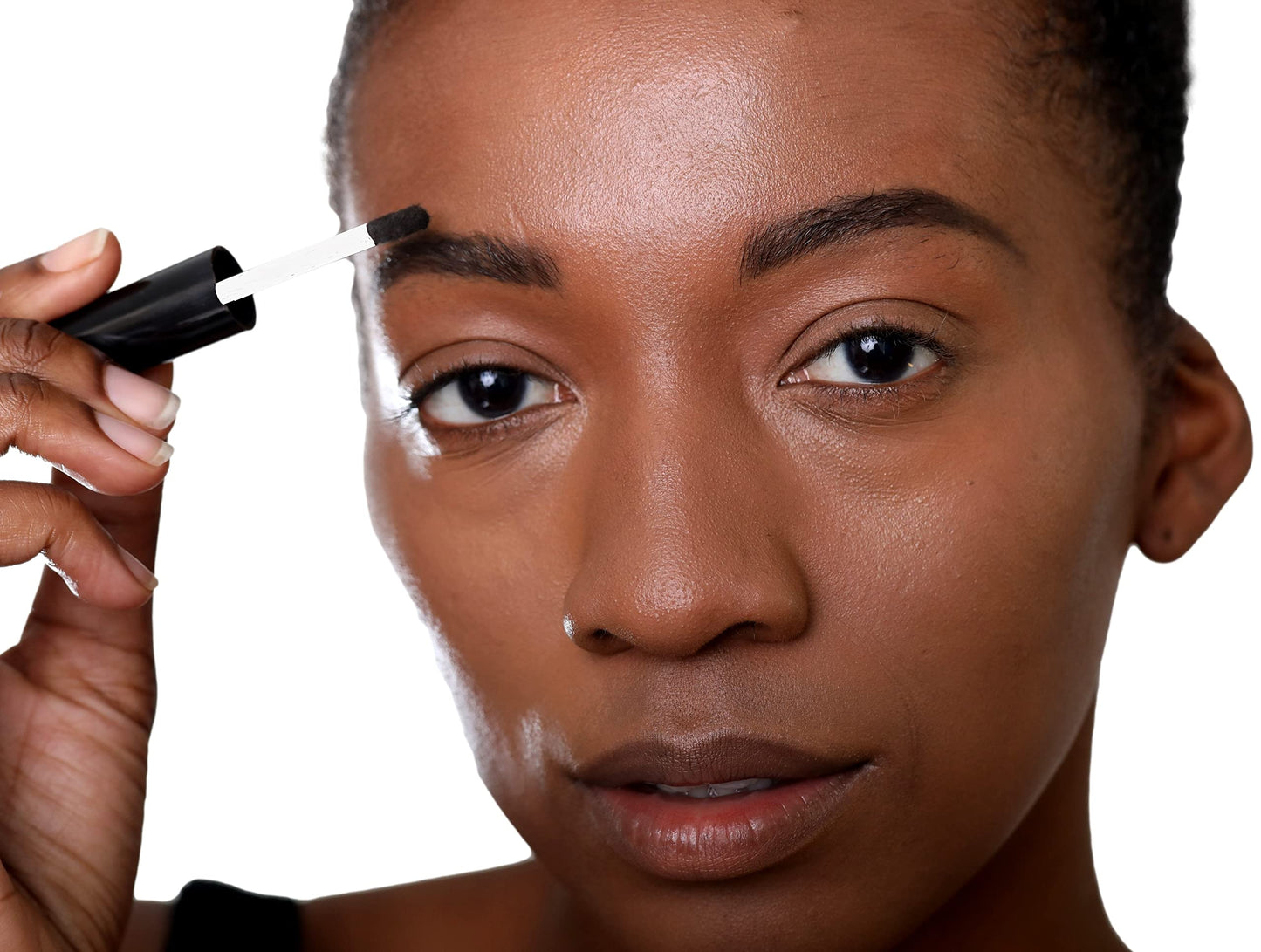 Ready To Wear Brow Extension Fine Powder Spot Filler - DEEP BROWN (DARK)